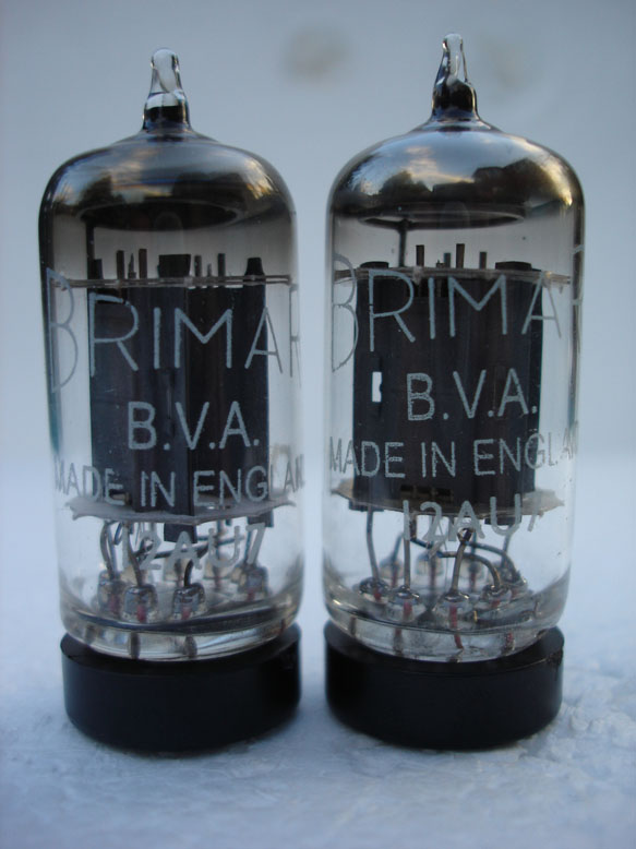 BRIMAR 12AU7 ECC82 TUBES (NOS) MATCHED PAIR  